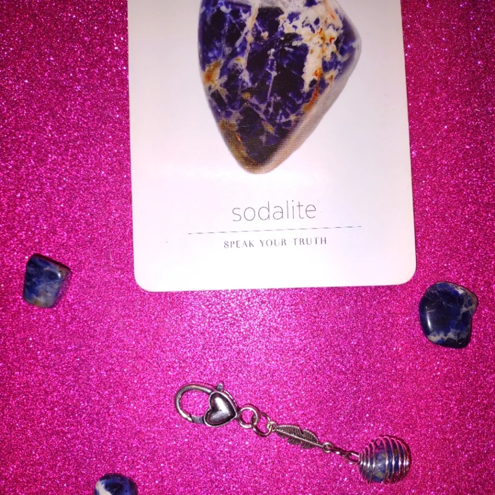 Sodalite pet charm